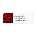 Red Rose Label at Zazzle
