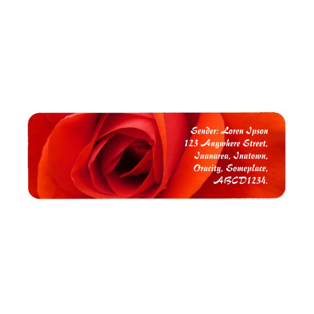 Red Rose Label (Front)