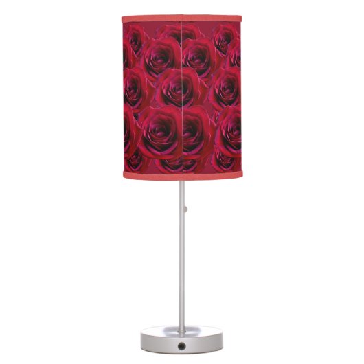 Red Rose Lamp Romantic Roses Flower Floor Lamp (Back)