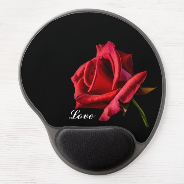 Red Rose Love Gel Mouse Pad (Front)