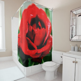 Red Rose Love Shower Curtain