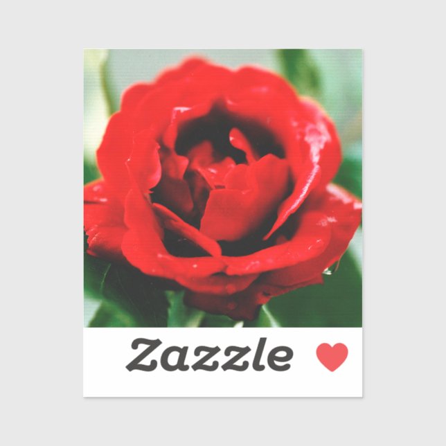 Red Rose Love  Sticker (Sheet)