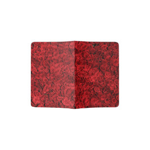 Red Rose Lovely Flower Passport Holder