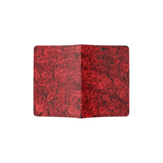 Red Rose Lovely Flower Passport Holder