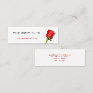 Red Rose Mini Business Card