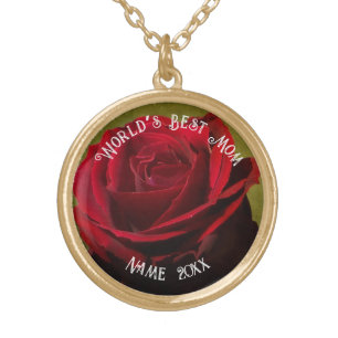 Red Rose Mother’s Day Necklace