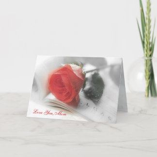 Red Rose - Mother's Day Card