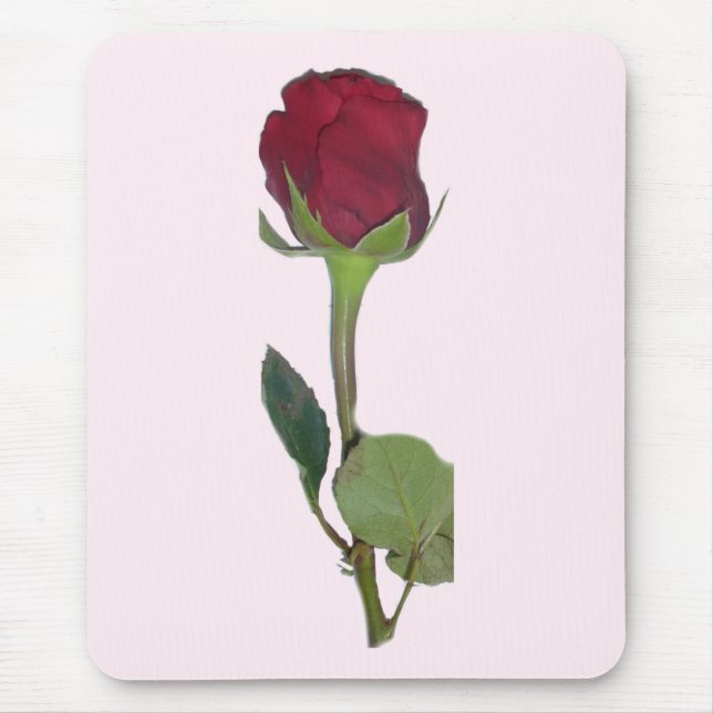 Red Rose Mouse Pad (Front)