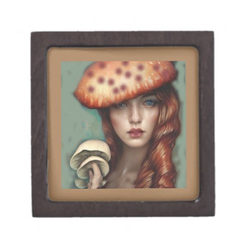 red rose mushroom lover artist designer gift box