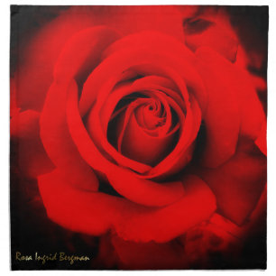 Red Rose: Napkin Cloth