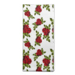 Red rose napkins
