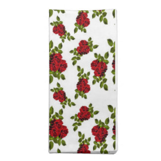 Red rose napkins