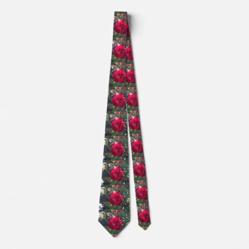 Red Rose Neck Tie