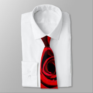 Red Rose Neck Tie