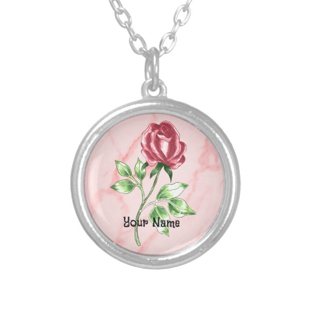 Red Rose Necklace (Front)