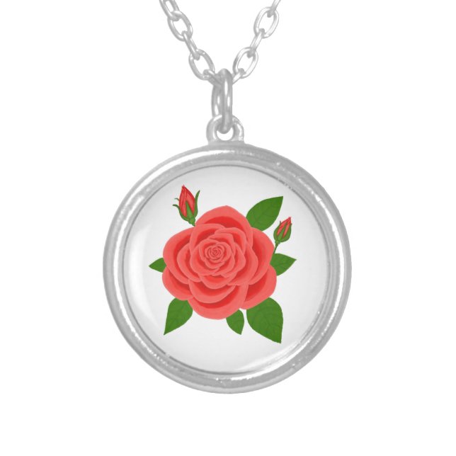 Red Rose Necklace (Front)