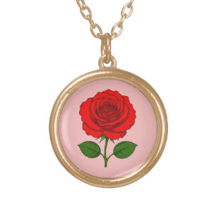Red Rose Necklace