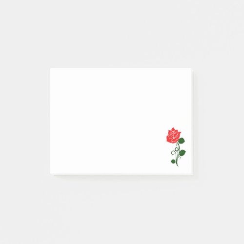 Red Rose Note Pad