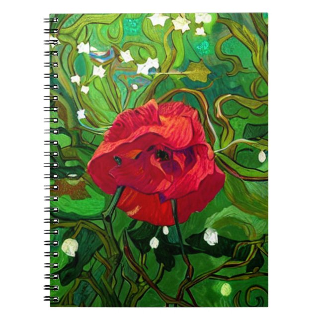 RED ROSE  NOTEBOOK (Front)