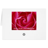 Red Rose Notecard (Back Horizontal)
