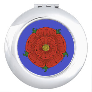 Red Rose of Lancaster Compact Mirror