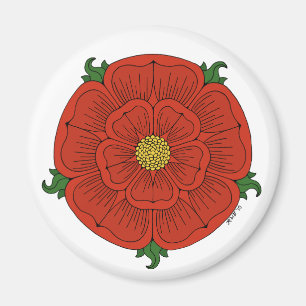 Red Rose of Lancaster Magnet