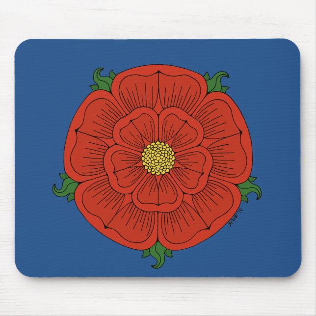 Red Rose of Lancaster Mouse Pad (Front)
