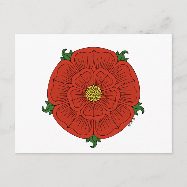 Red Rose of Lancaster Postcard (Front)