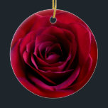 Red Rose Ornament Personalized Rose Decorations<br><div class="desc">Romantic Rose Ornaments Personalized Holiday Red Rose Classic Flower Decorations Your Name Here Wedding Keepsake Customizable Romantic Red Rose Christmas Ornaments, Rose Gifts Hanukkah Neutral Holiday Decorations Rose Ornaments Keepsakes & Gifts for Weddings Anniversary I Love You Any Day Red Rose Decorations for Friend Family Men Women Kids Home &...</div>