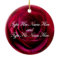 Red Rose Ornament Personalized Rose Decorations