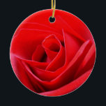 Red Rose Ornament Romantic Rose Decorations<br><div class="desc">Romantic Rose Ornaments Holiday Red Rose Classic Flower Decorations Beautiful Romantic Christmas Gifts Hanukkah Neutral Holiday Decorations Keepsakes & Gifts for Friend Family Men Women Kids Home & Office Original Stylish Nondenominational Holiday Art Decorations Holiday Greetings Christmas / Hanukkah Cards & Nonsecular Holiday Gifts Design by Kim Hunter. See www.kimhunter.ca...</div>