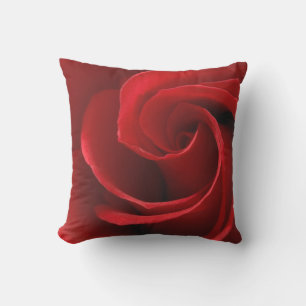 Red Rose Outdoor Throw Pillow, Throw Pillow