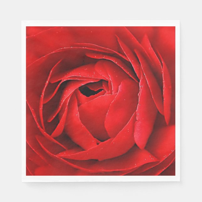 RED ROSE PAPER NAPKINS (Front)