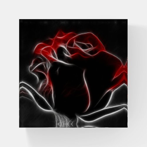Red Rose Paperweight