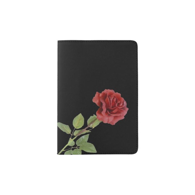 Red Rose Passport Holder (Front)