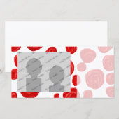 Red Rose Pattern on White. (Front/Back)