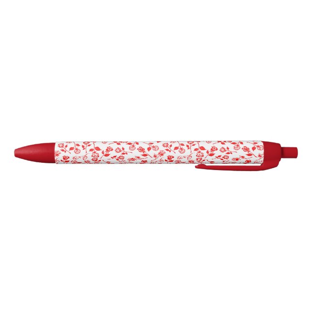Red Rose Pattern Pen (Bottom)