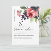 RED ROSE PEONY EUCALYPTUS FLORA WATERCOLOR WEDDING (Standing Front)