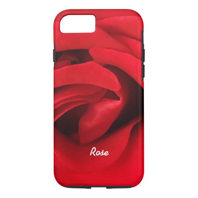 Red Rose Personalized Case-Mate iPhone Case (Back)