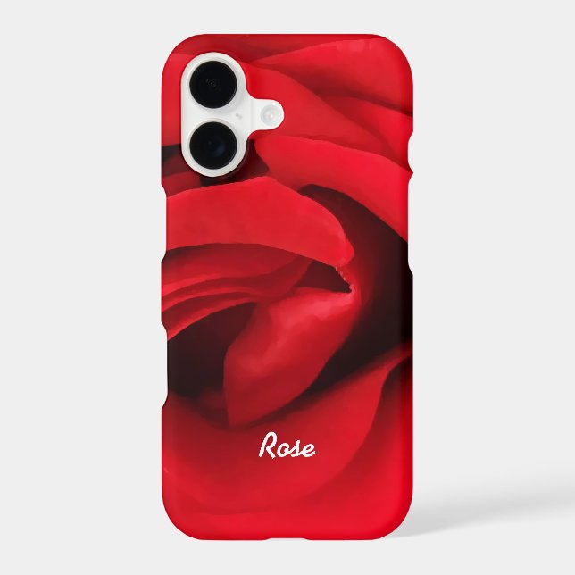 Red Rose Personalized Iphone Case (Back)