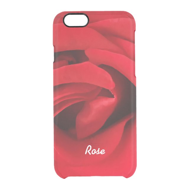 Red Rose Personalized Uncommon iPhone Case (Back)