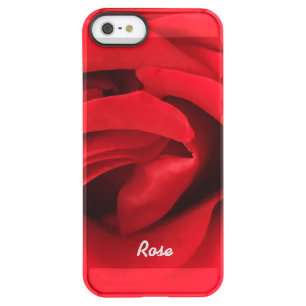 Red Rose Personalized Permafrost iPhone SE/5/5s Case
