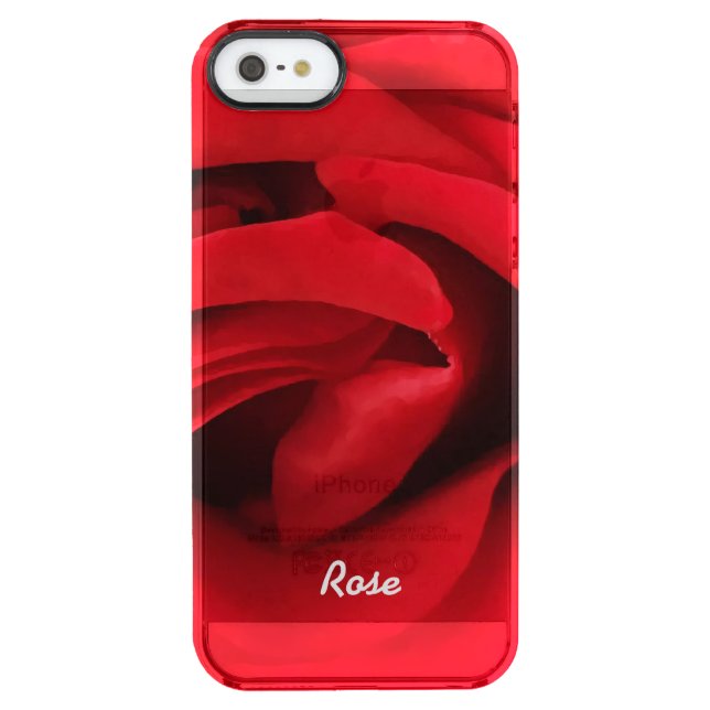 Red Rose Personalized Uncommon iPhone Case (Back)