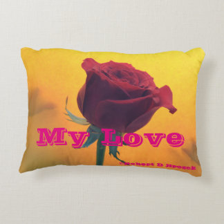 Red Rose Pillow Throw,