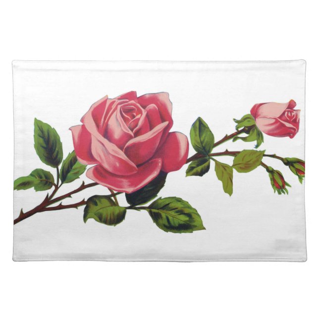 Red Rose Placemat (Front)