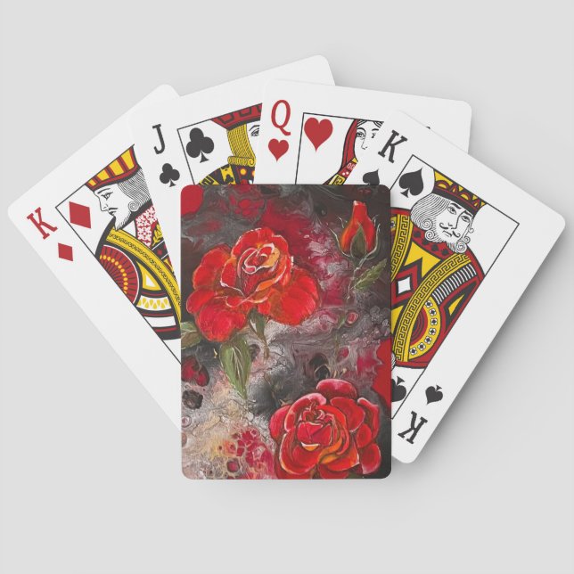 Red Rose Playing Cards (Back)