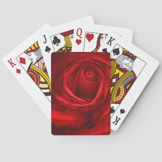 Red Rose Playing Cards, Standard Index faces Poker Cards (Back)