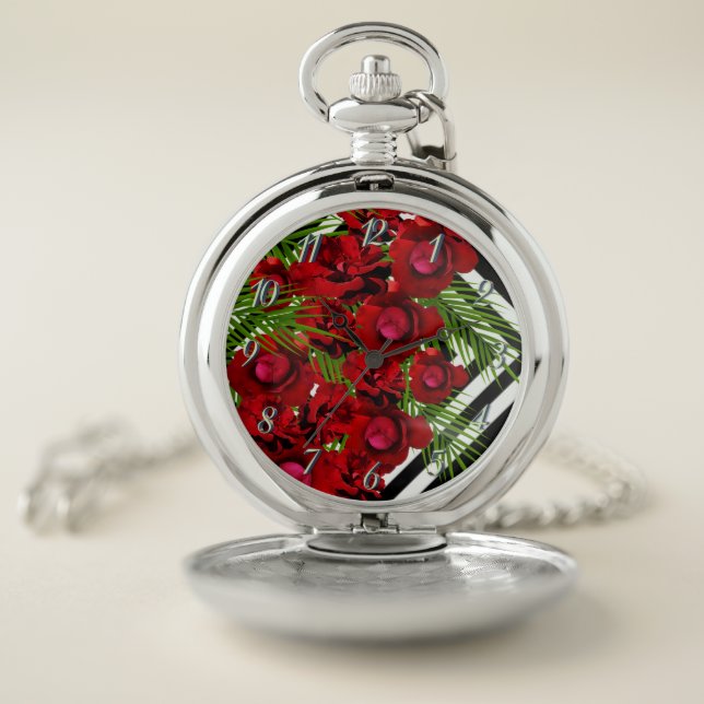 Red Rose Pocket Watch (Inside)