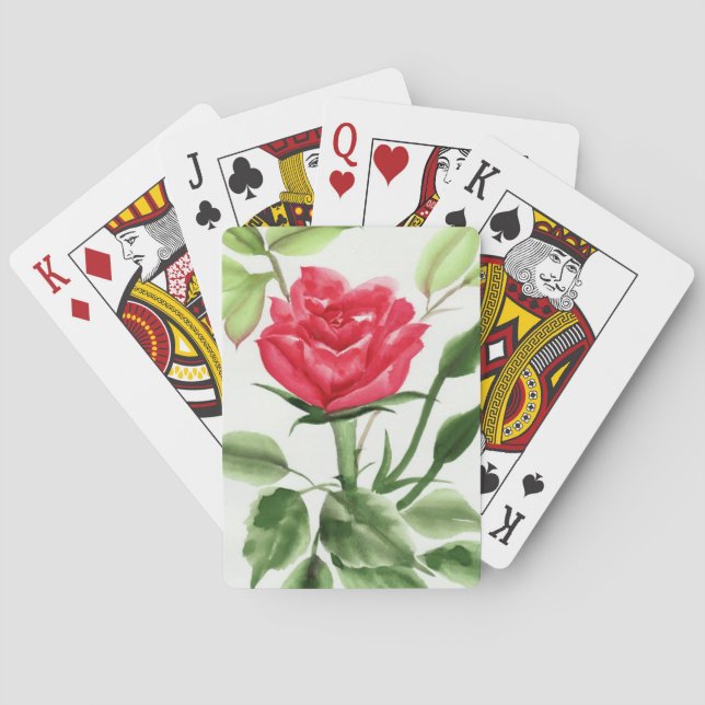 Red Rose Poker Cards (Back)