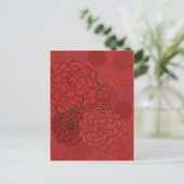 red rose postcard (Standing Front)